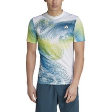adidas Tennis T-shirt Printed Pro HEAT.RDY white/multicoloured Men